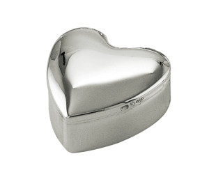 Caseta bijuterii Inima argint masiv 5.5 cm